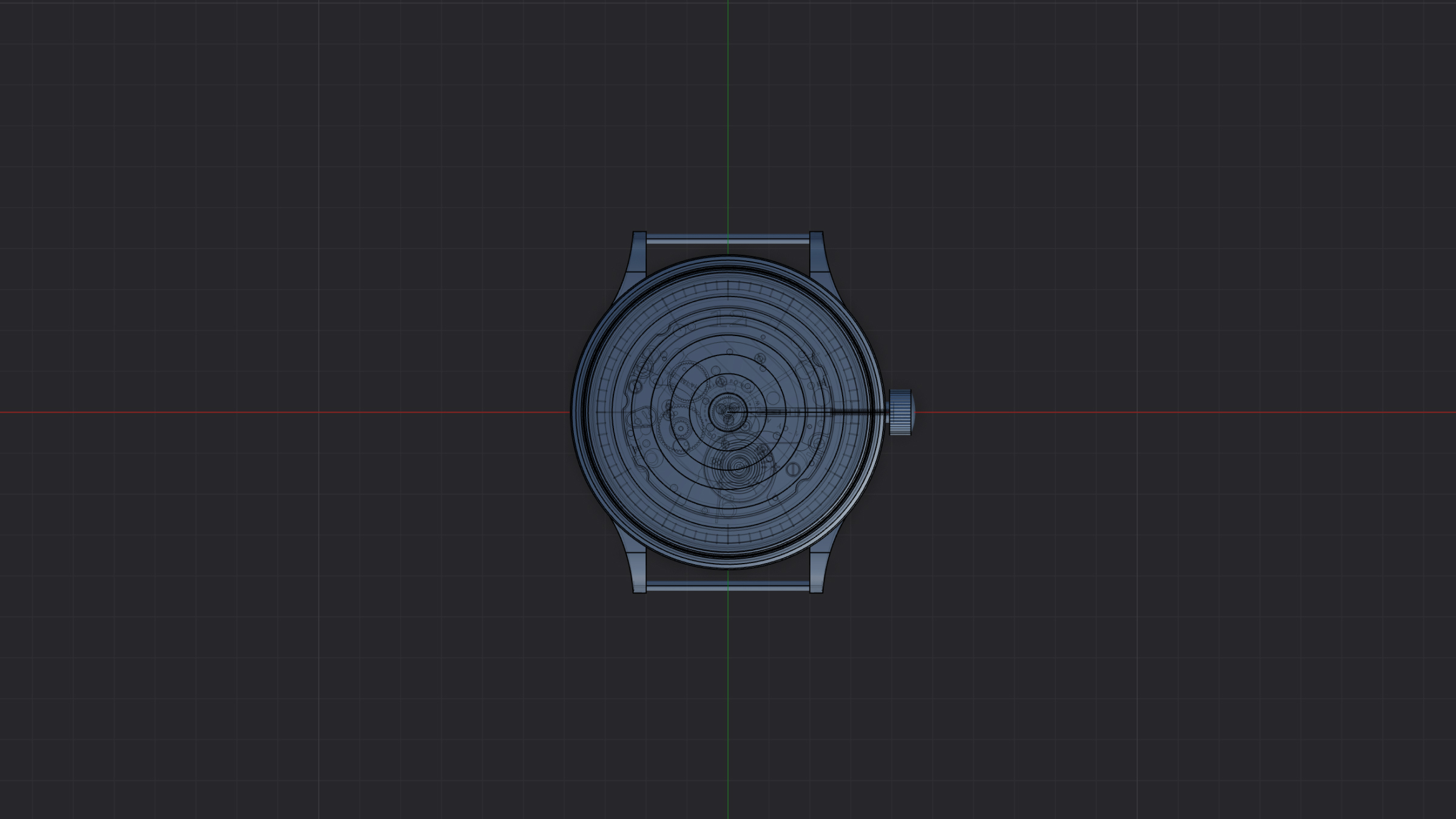 Design process: CAD model of the watch
